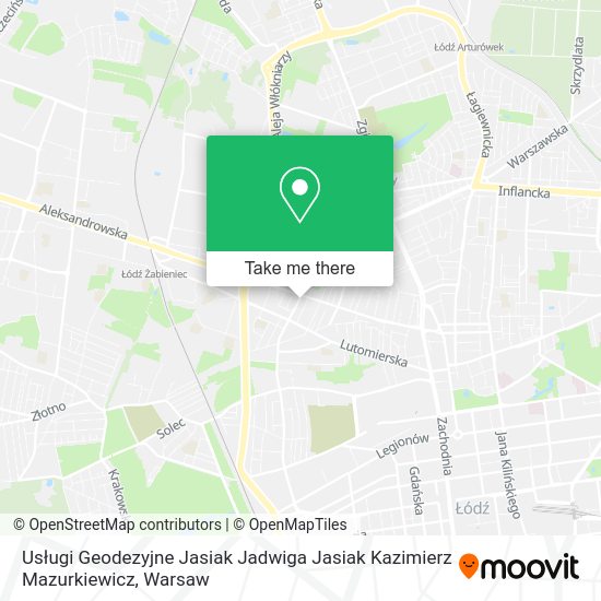 Usługi Geodezyjne Jasiak Jadwiga Jasiak Kazimierz Mazurkiewicz map