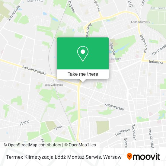 Termex Klimatyzacja Łódź Montaż Serwis map