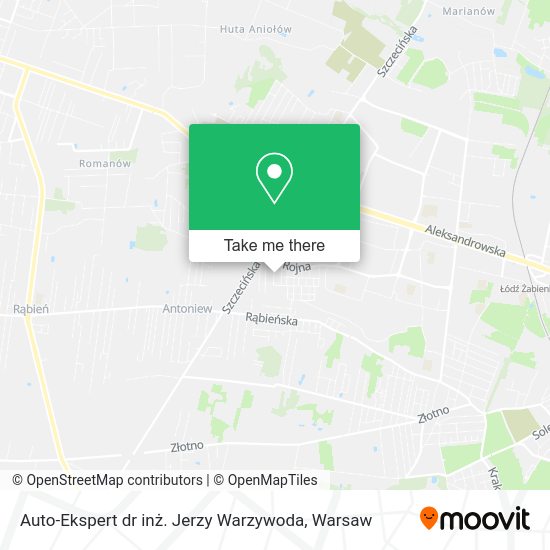 Auto-Ekspert dr inż. Jerzy Warzywoda map