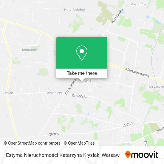 Estyma Nieruchomości Katarzyna Kłysiak map