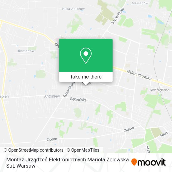 Montaż Urządzeń Elektronicznych Mariola Zelewska Sut map