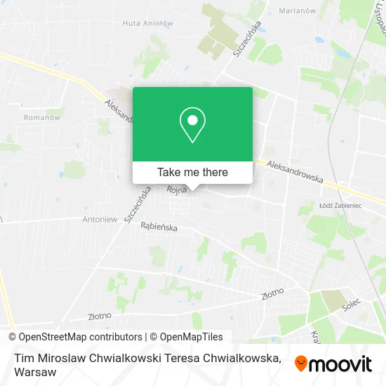 Tim Miroslaw Chwialkowski Teresa Chwialkowska map