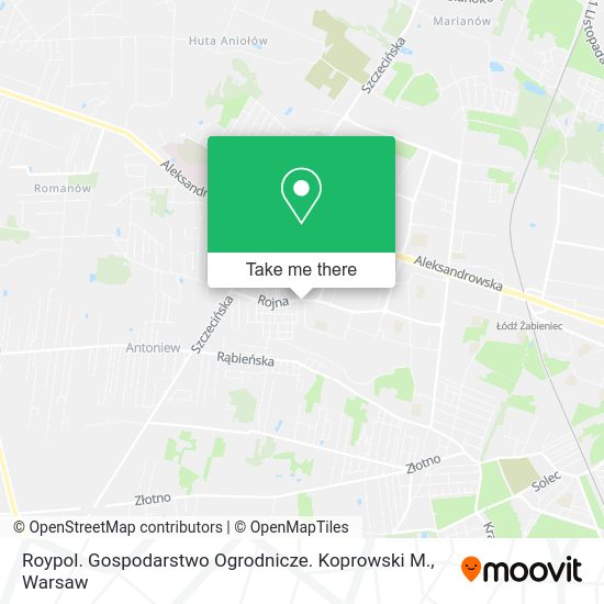 Roypol. Gospodarstwo Ogrodnicze. Koprowski M. map