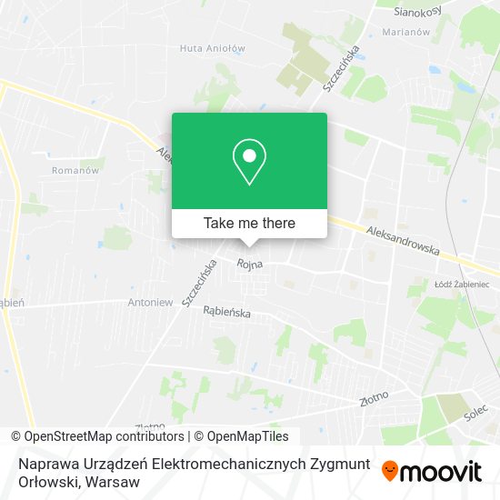 Naprawa Urządzeń Elektromechanicznych Zygmunt Orłowski map