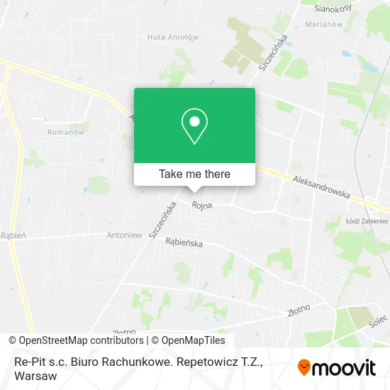 Карта Re-Pit s.c. Biuro Rachunkowe. Repetowicz T.Z.