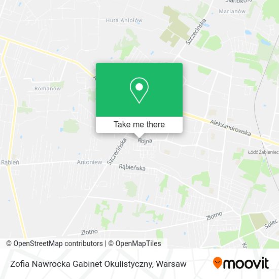 Zofia Nawrocka Gabinet Okulistyczny map