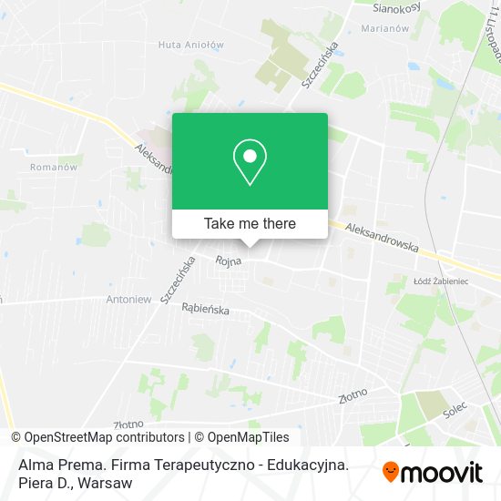 Alma Prema. Firma Terapeutyczno - Edukacyjna. Piera D. map