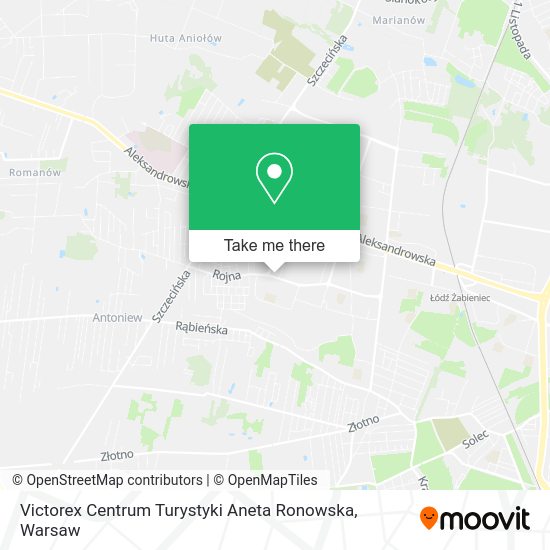 Victorex Centrum Turystyki Aneta Ronowska map