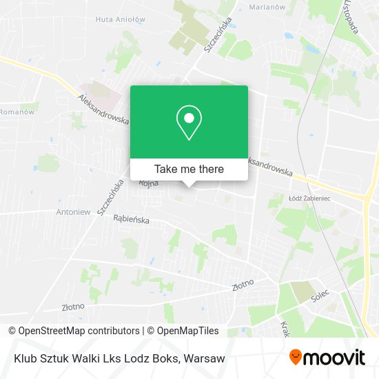 Klub Sztuk Walki Lks Lodz Boks map