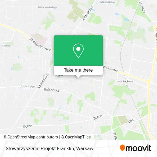 Карта Stowarzyszenie Projekt Franklin