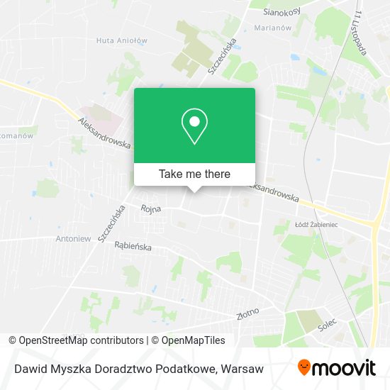 Dawid Myszka Doradztwo Podatkowe map