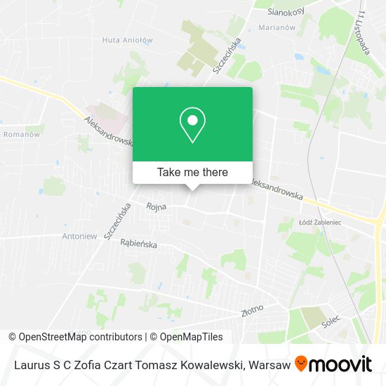 Laurus S C Zofia Czart Tomasz Kowalewski map