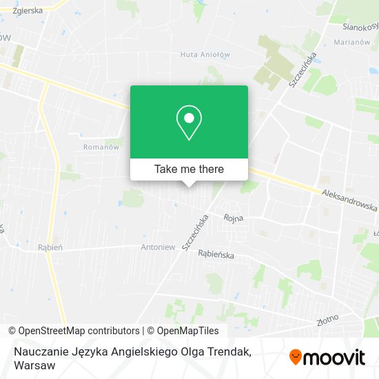 Nauczanie Języka Angielskiego Olga Trendak map