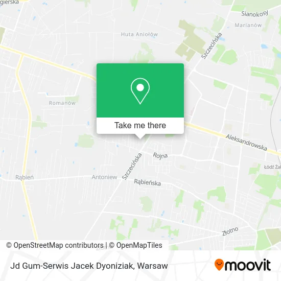 Jd Gum-Serwis Jacek Dyoniziak map