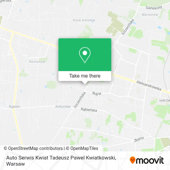Auto Serwis Kwiat Tadeusz Pawel Kwiatkowski map