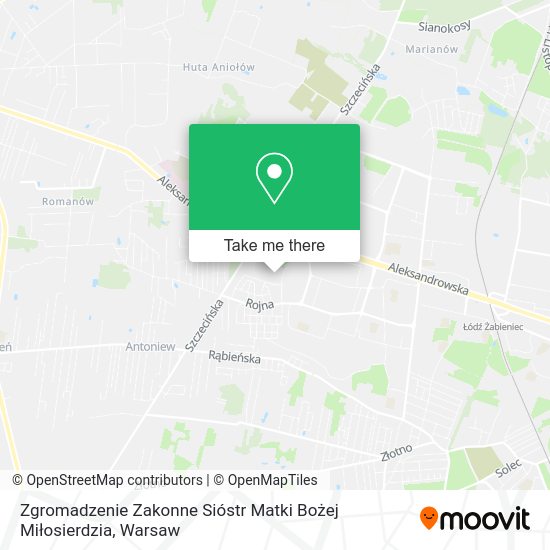 Zgromadzenie Zakonne Sióstr Matki Bożej Miłosierdzia map