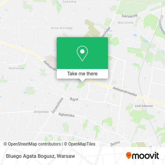 Bluego Agata Bogusz map