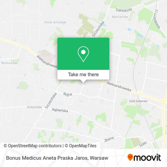 Bonus Medicus Aneta Praska Jaros map