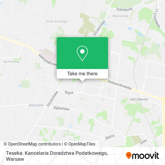 Teseka. Kancelaria Doradztwa Podatkowego map