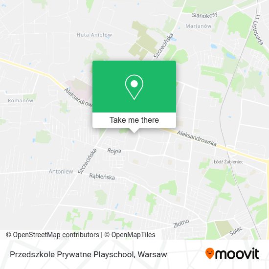 Przedszkole Prywatne Playschool map