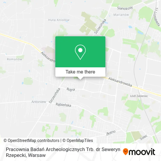 Карта Pracownia Badań Archeologicznych Trb. dr Seweryn Rzepecki