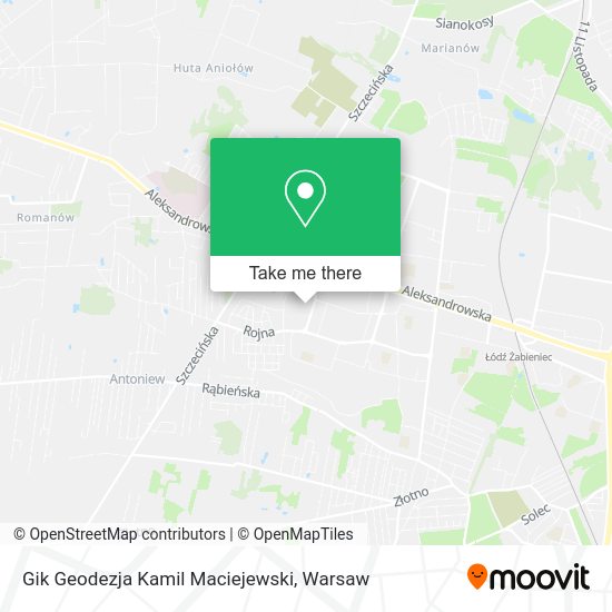 Gik Geodezja Kamil Maciejewski map