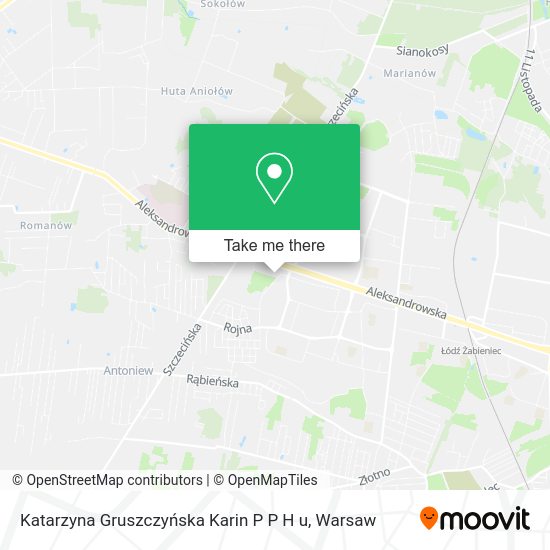 Katarzyna Gruszczyńska Karin P P H u map