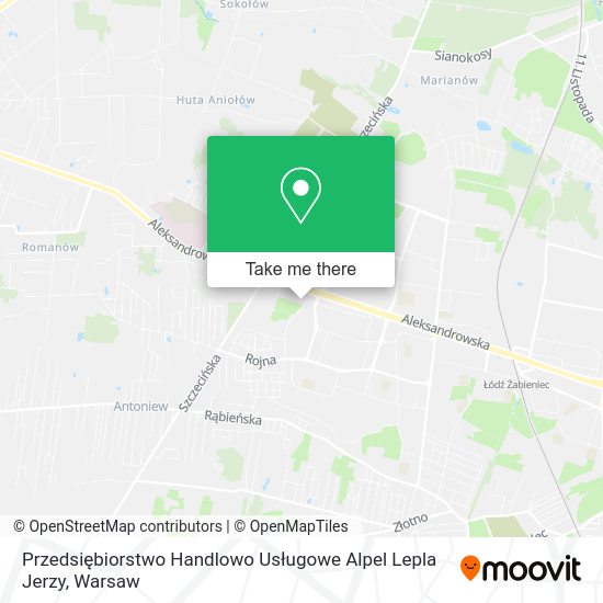 Przedsiębiorstwo Handlowo Usługowe Alpel Lepla Jerzy map