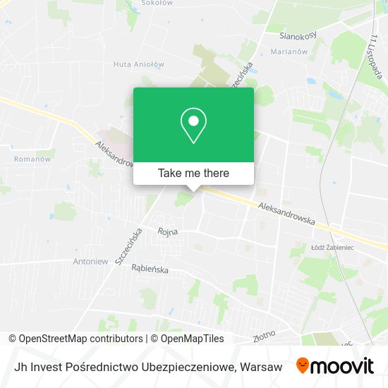 Jh Invest Pośrednictwo Ubezpieczeniowe map