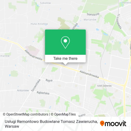 Usługi Remontowo Budowlane Tomasz Zawierucha map