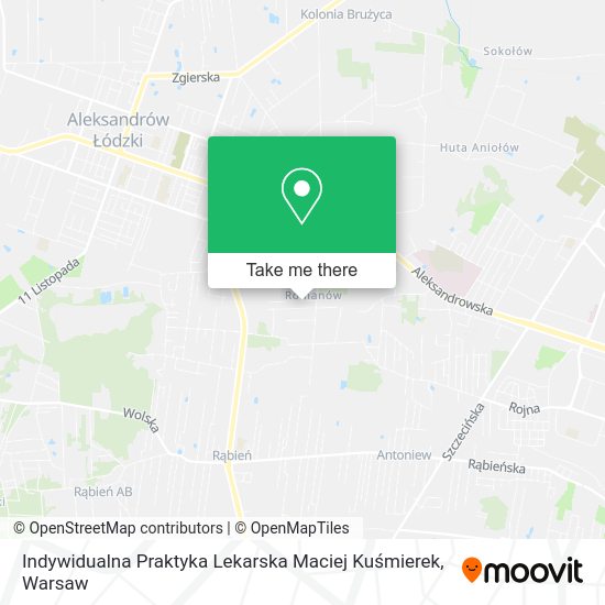 Indywidualna Praktyka Lekarska Maciej Kuśmierek map