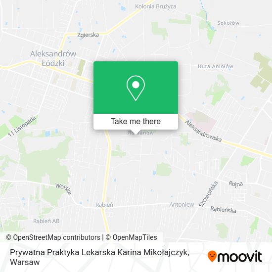 Prywatna Praktyka Lekarska Karina Mikołajczyk map