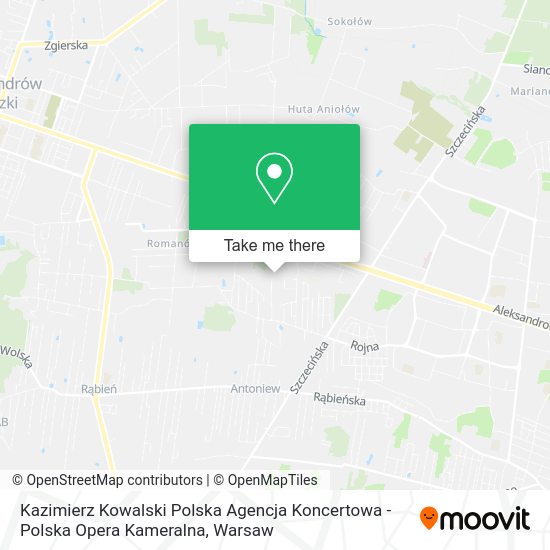 Kazimierz Kowalski Polska Agencja Koncertowa - Polska Opera Kameralna map