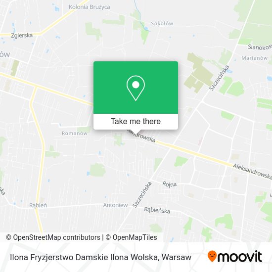 Ilona Fryzjerstwo Damskie Ilona Wolska map