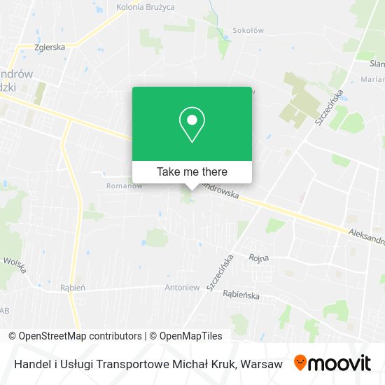 Handel i Usługi Transportowe Michał Kruk map