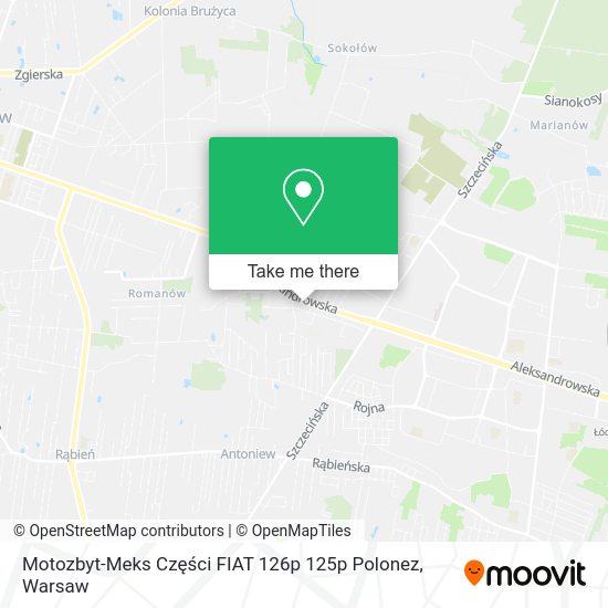 Motozbyt-Meks Części FIAT 126p 125p Polonez map