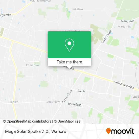 Карта Mega Solar Spolka Z.O.