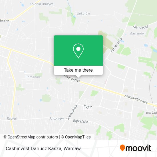 Cashinvest Dariusz Kasza map