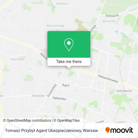 Tomasz Przybył Agent Ubezpieczeniowy map