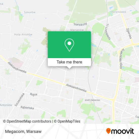 Megacom map