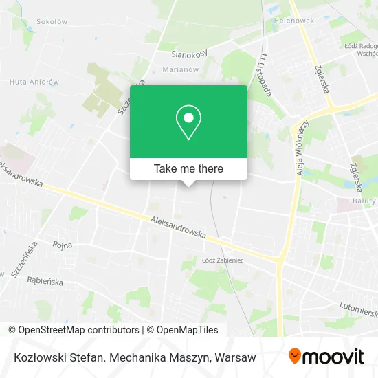 Kozłowski Stefan. Mechanika Maszyn map