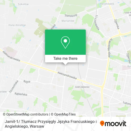 Карта Jamit-1/ Tłumacz Przysięgły Języka Francuskiego i Angielskiego