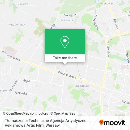 Tłumaczenia Techniczne Agencja Artystyczno Reklamowa Artis Film map