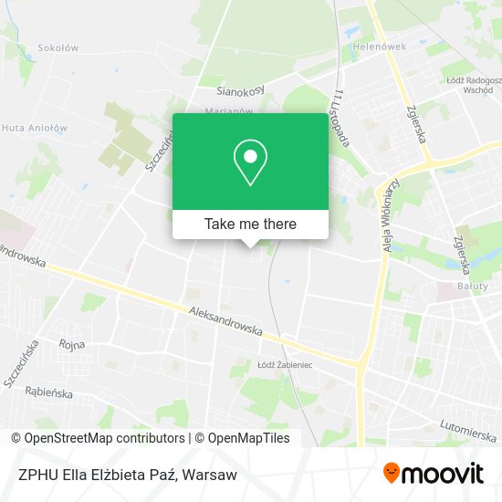 ZPHU Ella Elżbieta Paź map