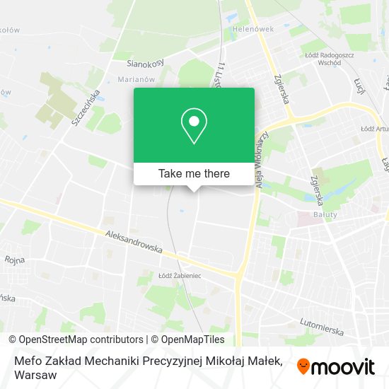 Mefo Zakład Mechaniki Precyzyjnej Mikołaj Małek map