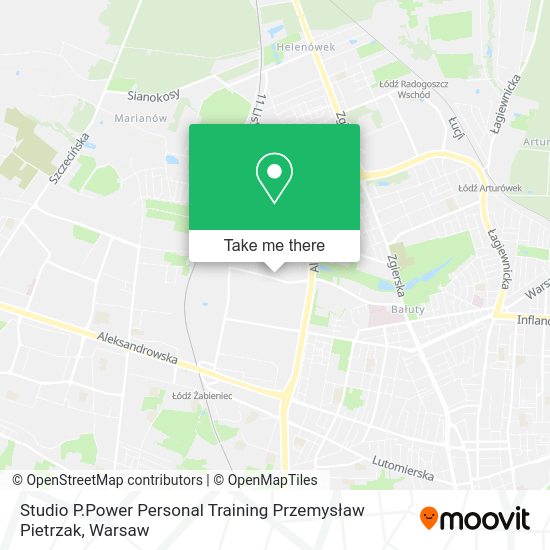 Studio P.Power Personal Training Przemysław Pietrzak map