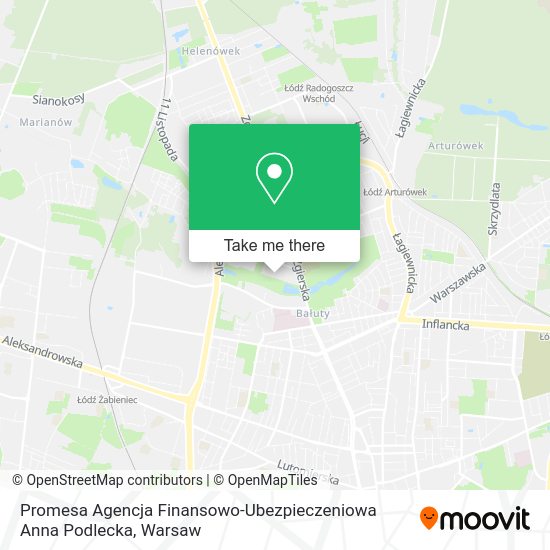 Promesa Agencja Finansowo-Ubezpieczeniowa Anna Podlecka map