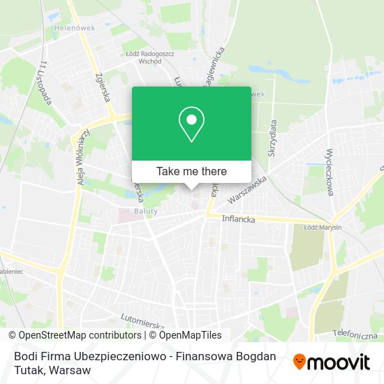 Bodi Firma Ubezpieczeniowo - Finansowa Bogdan Tutak map