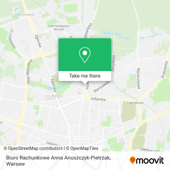 Карта Biuro Rachunkowe Anna Anuszczyk-Pietrzak