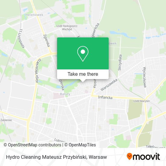 Hydro Cleaning Mateusz Przybiński map